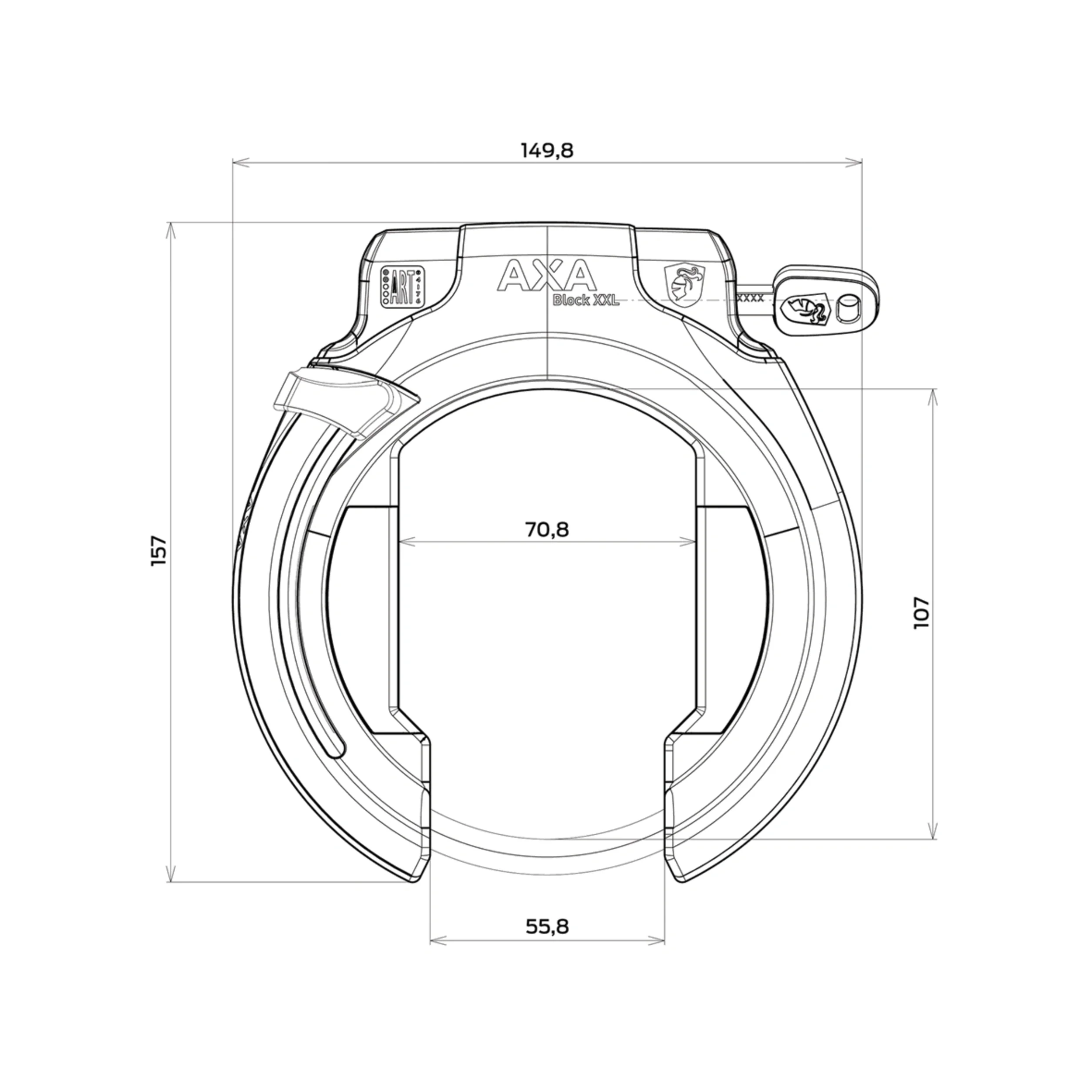 AXA Frame Lock - for Tenways e-bikes - Image 5