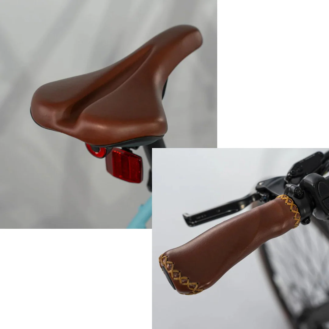 Estarli tan saddle & bars